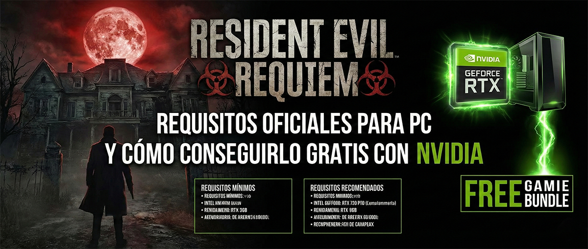 Resident Evil Requiem: Requisitos Oficiales para PC y cómo conseguirlo GRATIS con NVIDIA